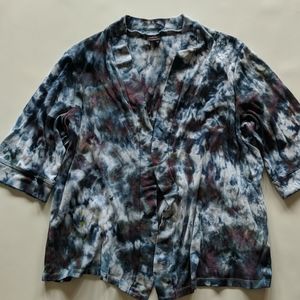 Ice dye women's sweater